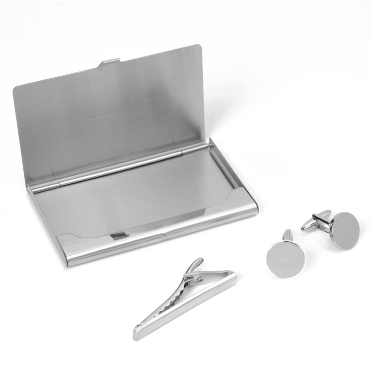 Harvey Makin Business Card Holder, Cufflinks & Tie Clip Set product image