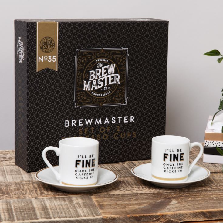 Brewmaster Espresso Mug & Saucer Gift Boxed Pair product image