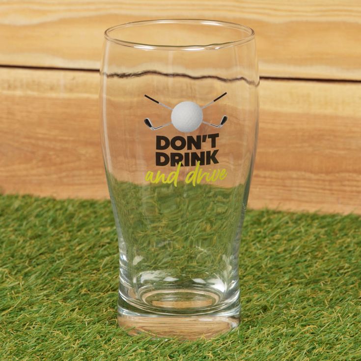 Armchair Supporters Beer Glass - Don't Drink And Drive product image