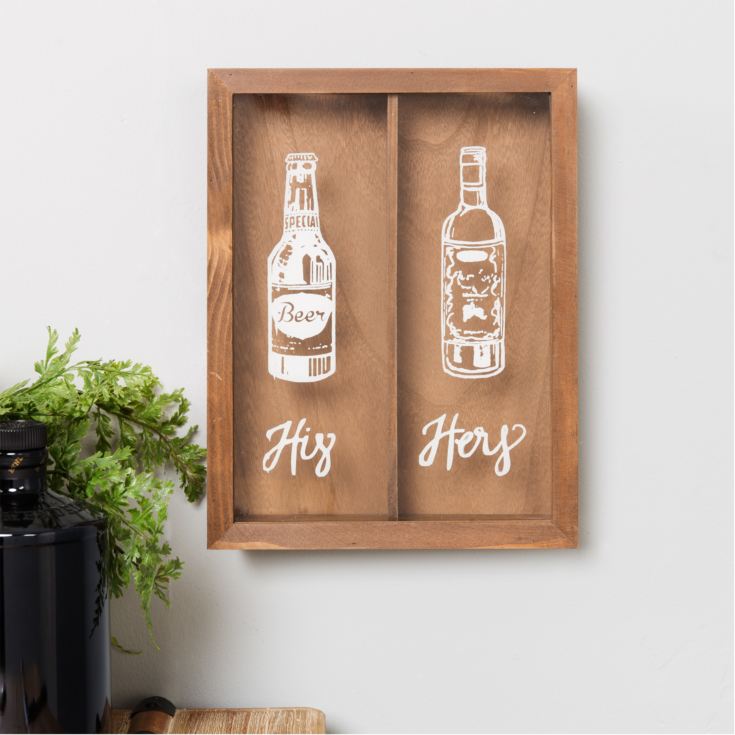 Brewmaster His & Hers Cork & Bottle Stopper Storage Box product image