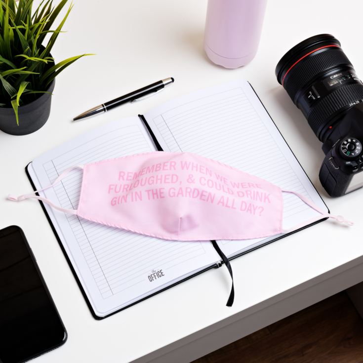 The Office Reusable Non Medical Pink Face Mask - Drink Gin product image