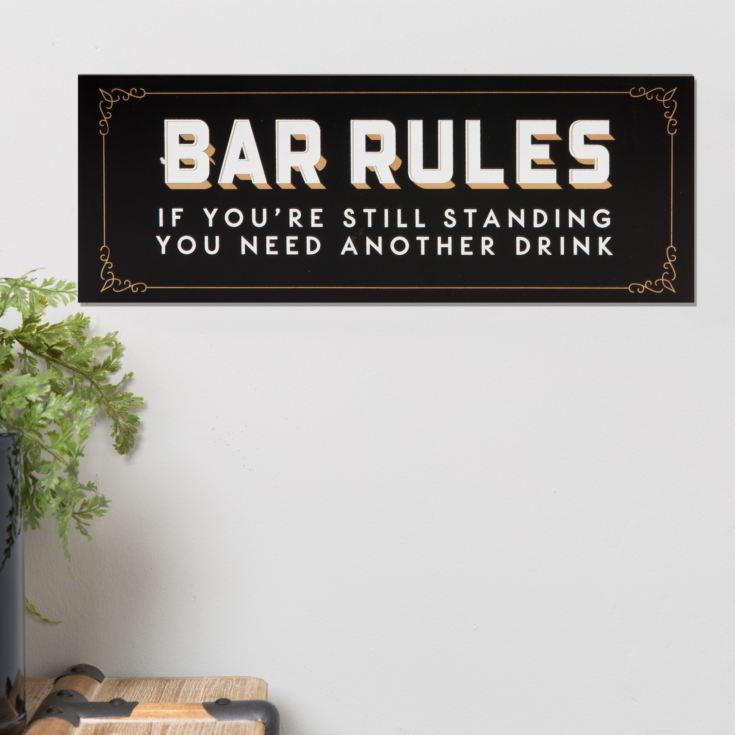 Brewmaster Hanging Plaque - Bar Rules product image