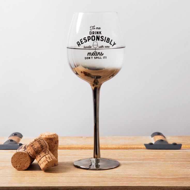 Brewmaster Wine Glass - Drink Responsibly product image