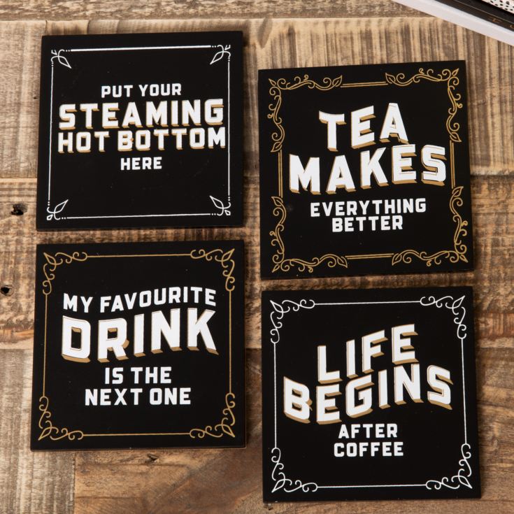 Set of 4 Brewmaster Coasters - Hot Brew product image