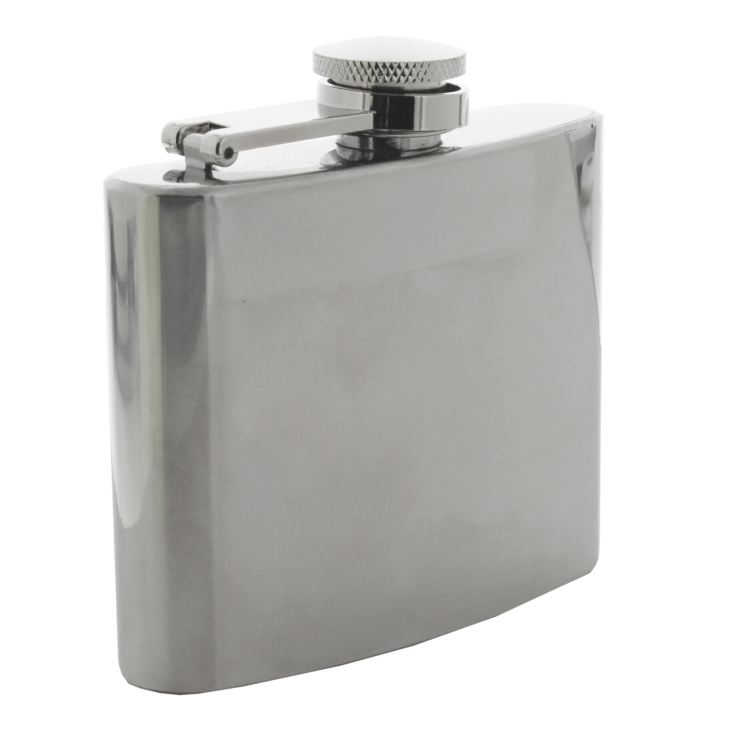 Harvey Makin Hip Flask - Plain Silver product image