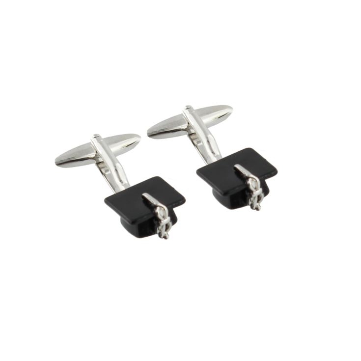 Pair of Graduation Mortar Hat Cufflinks Gift Boxed product image