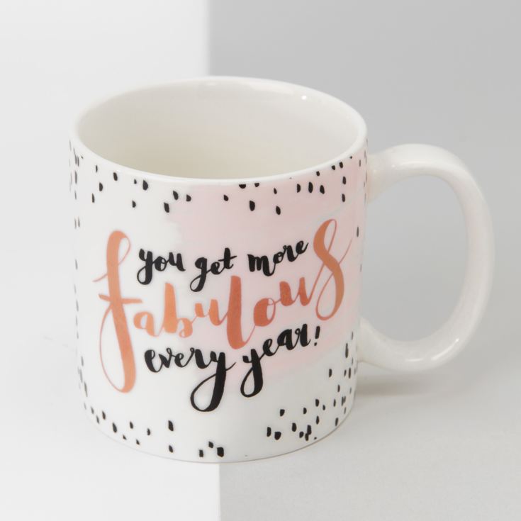 Luxe Porcelain Female Birthday Mug - More Fabulous product image