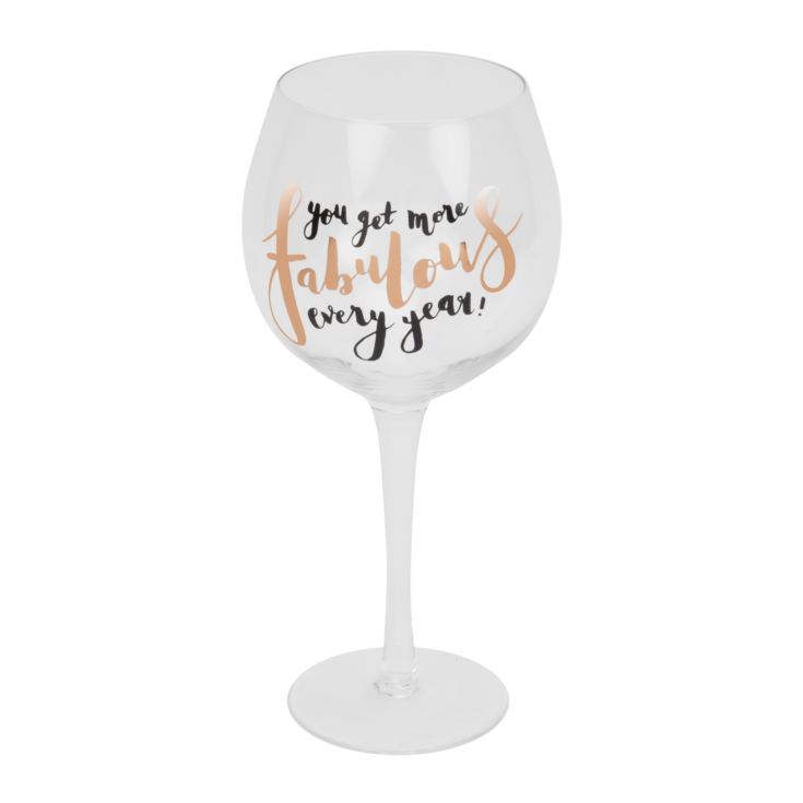 Luxe Birthday Gin Glass - Fabulous product image