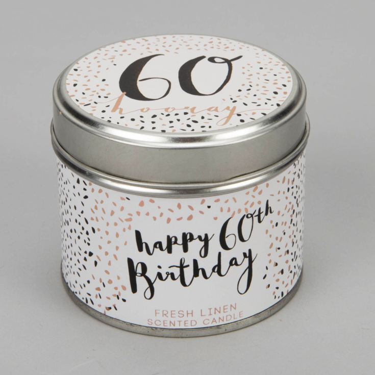 Luxe Candle In A Tin 60th Birthday The Gift Experience