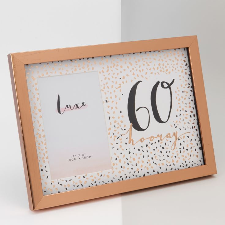 4" x 6" - Luxe Rose Gold Birthday Frame - 60 product image