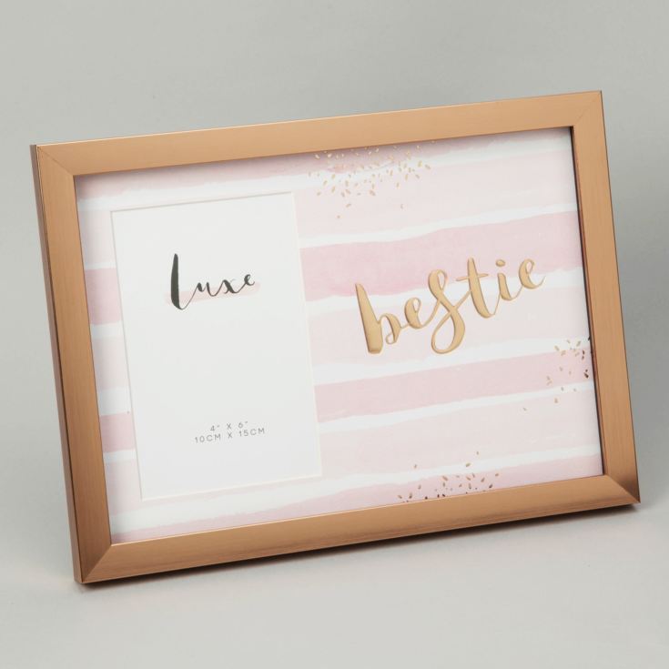 Luxe Rose Gold Birthday Frame 4" x 6" - Bestie product image