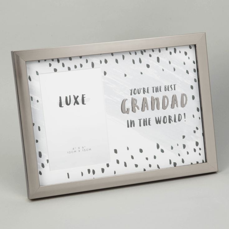 4" x 6" - Luxe Gunmetal Grey Frame - Grandad product image