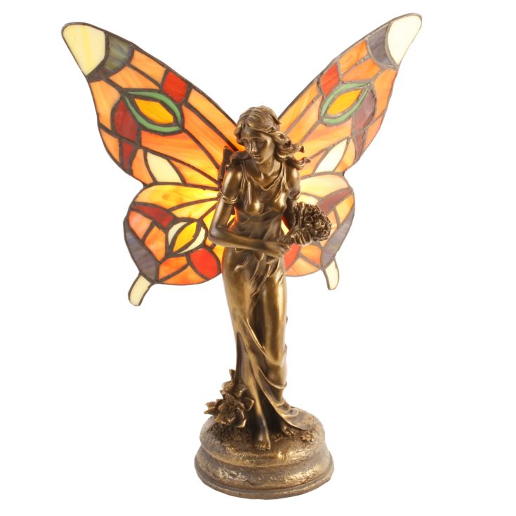 Juliana Tiffany Lamp Fairy Carrying Flowers Orange product image