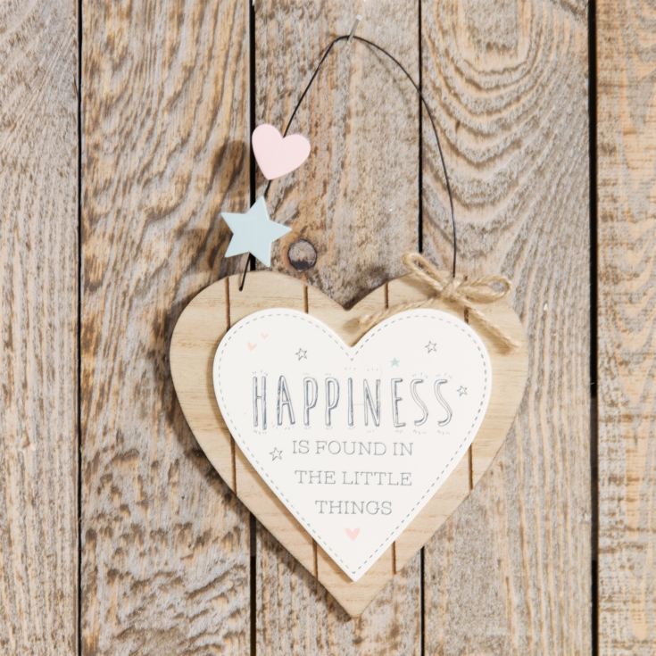 Love Life Heart Plaque - Happiness Is Found product image
