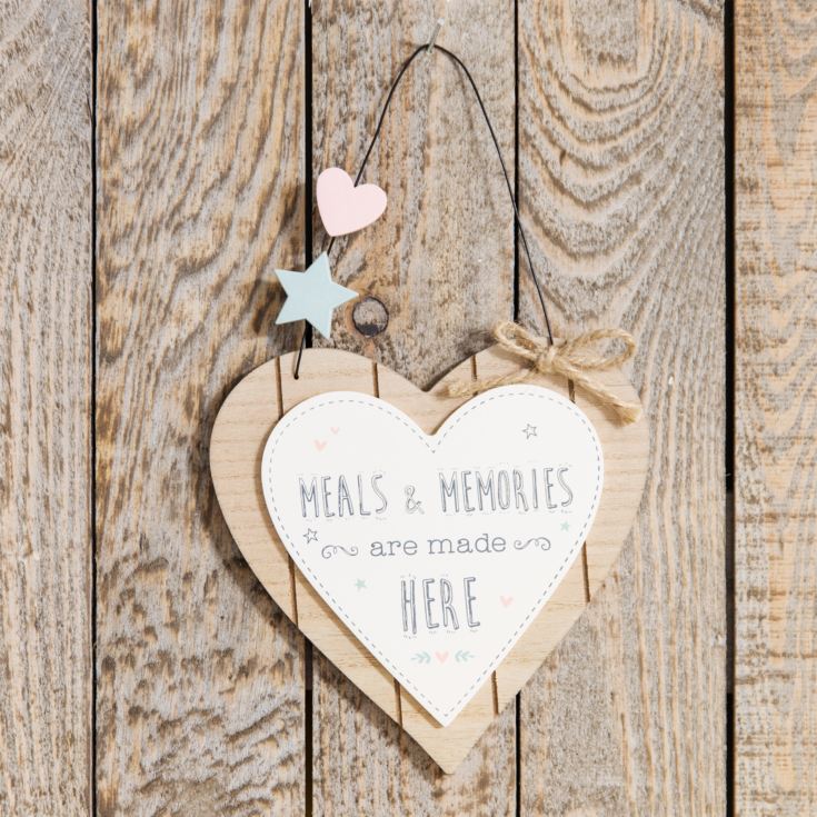 Love Life Heart Plaque - Meals & Memories product image