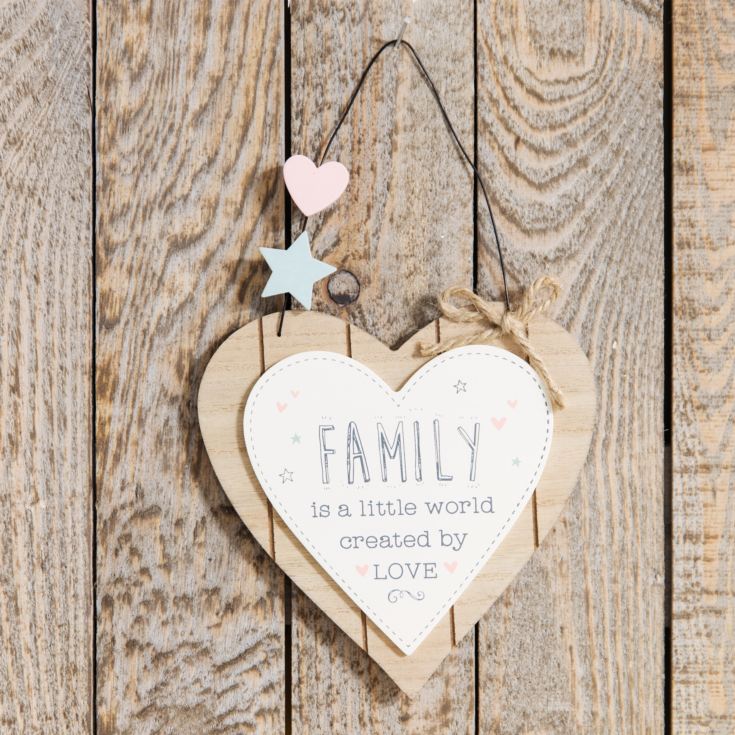 'Love Life' Heart Plaque - Family Is A Little Word product image