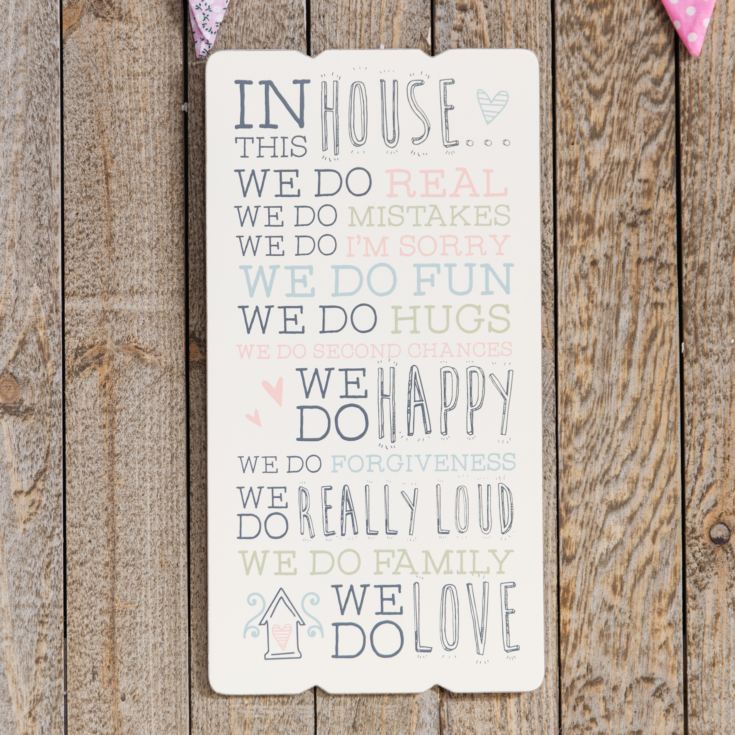 Love Life Rectangular Plaque - In This House product image