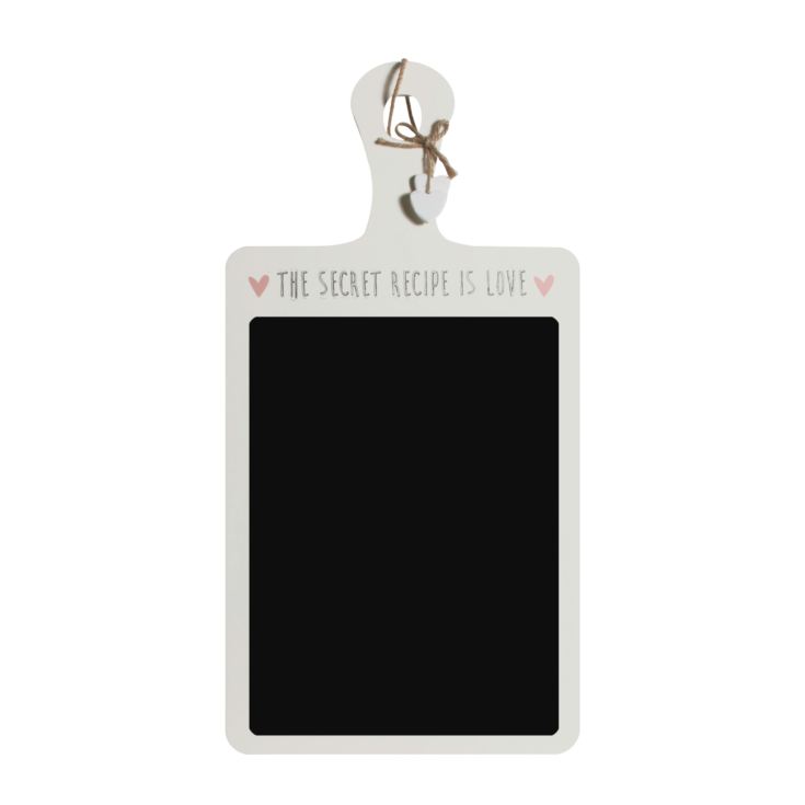 Love Life Hanging Chalkboard with Hearts Secret Recipe product image