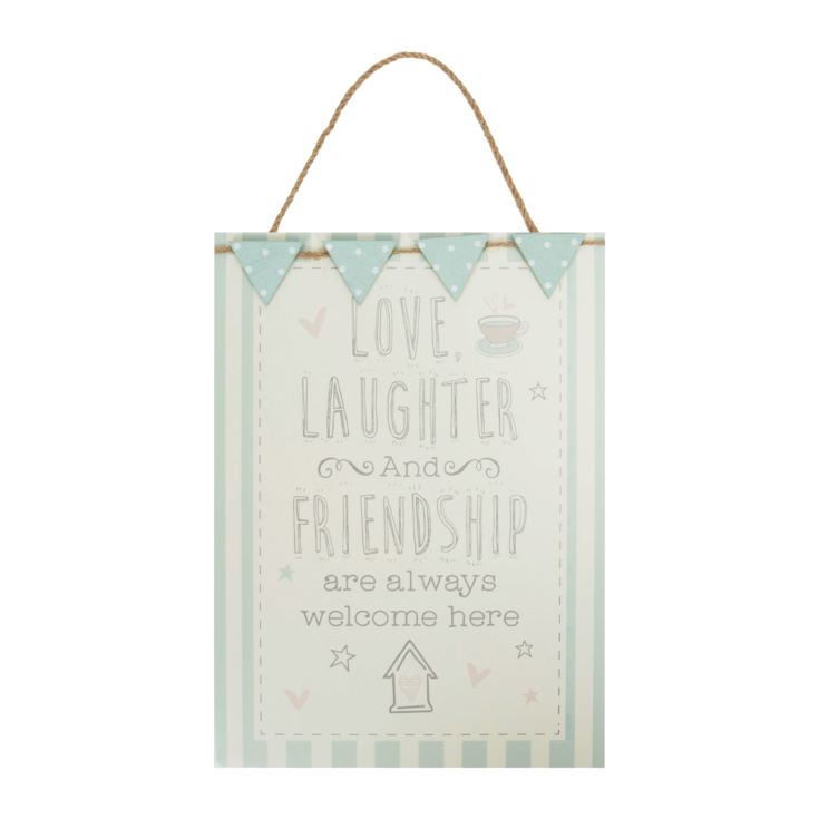 Love Life Hanging Plaque - Love, Laughter and Friendship product image