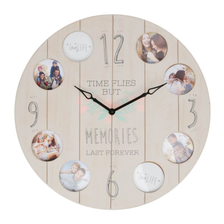 Love Life Photoframe Clock - Memories Last Forever product image