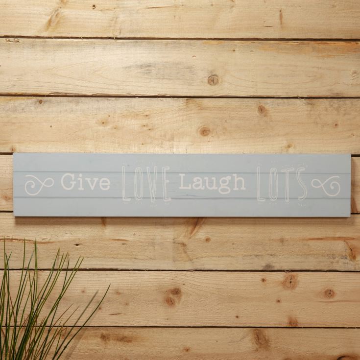 Love Life Giant Plaque - Give Love, Laugh Lots product image