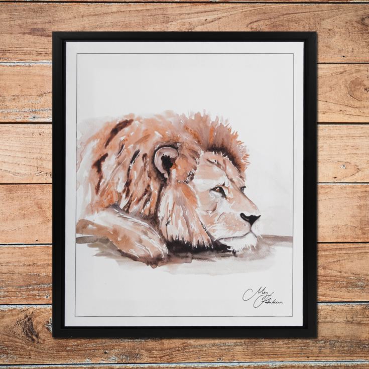 Meg Hawkins Framed Wall Art - Lion 50cm product image