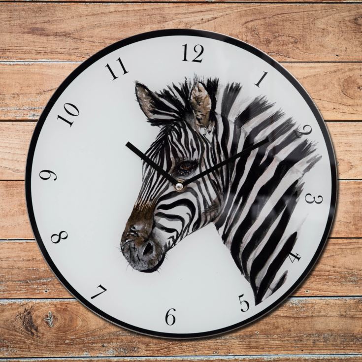 Meg Hawkins Wall Clock 30cm - Zebra product image