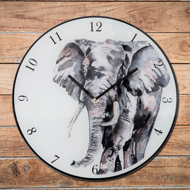 Meg Hawkins Wall Clock 30cm - Elephant product image