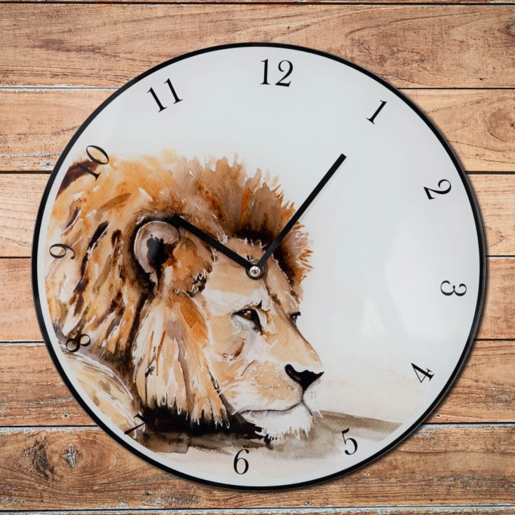 Meg Hawkins Wall Clock 30cm - Lion product image