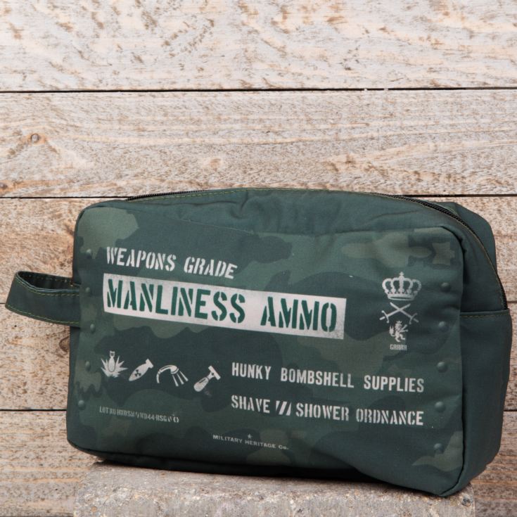 Miltary Heritage Manliness Ammo Canvas Wash Bag product image