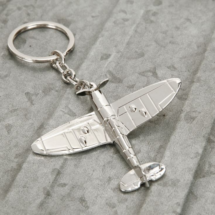 Military Heritage Silver Plated Keyring - Spitfire product image