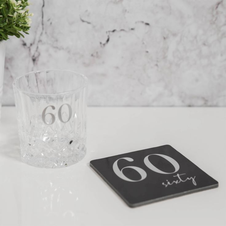 Milestones Whisky Glass & Coaster - 60 product image