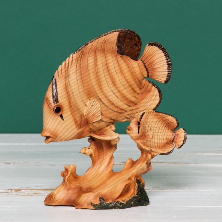 Naturecraft Wood Effect Resin Figurine - Fish product image