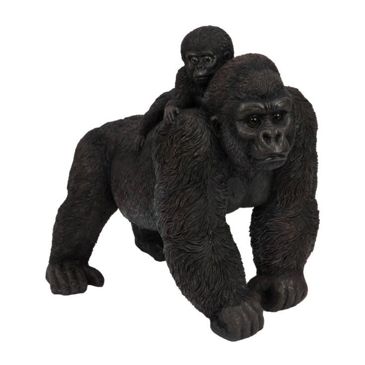 Naturecraft Collection - Gorilla & Baby Figurine product image