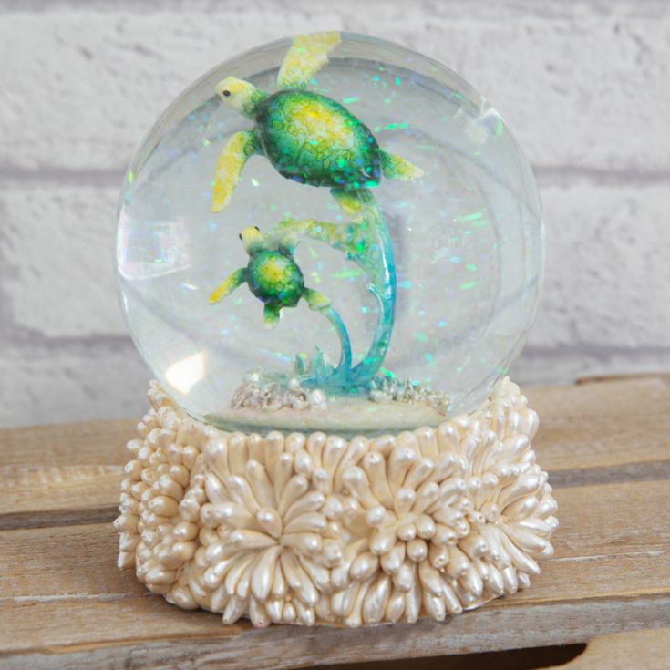 Naturecraft Large Turtle Snow Globe with Coral Base product image