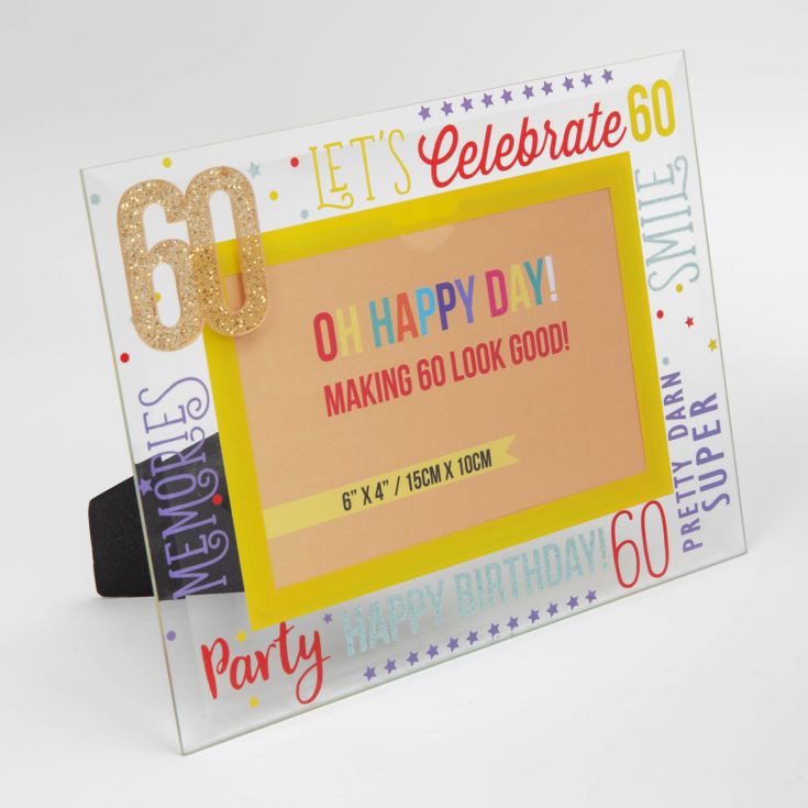 6" x 4" - Oh Happy Day! Glass Photo Frame - 60 product image