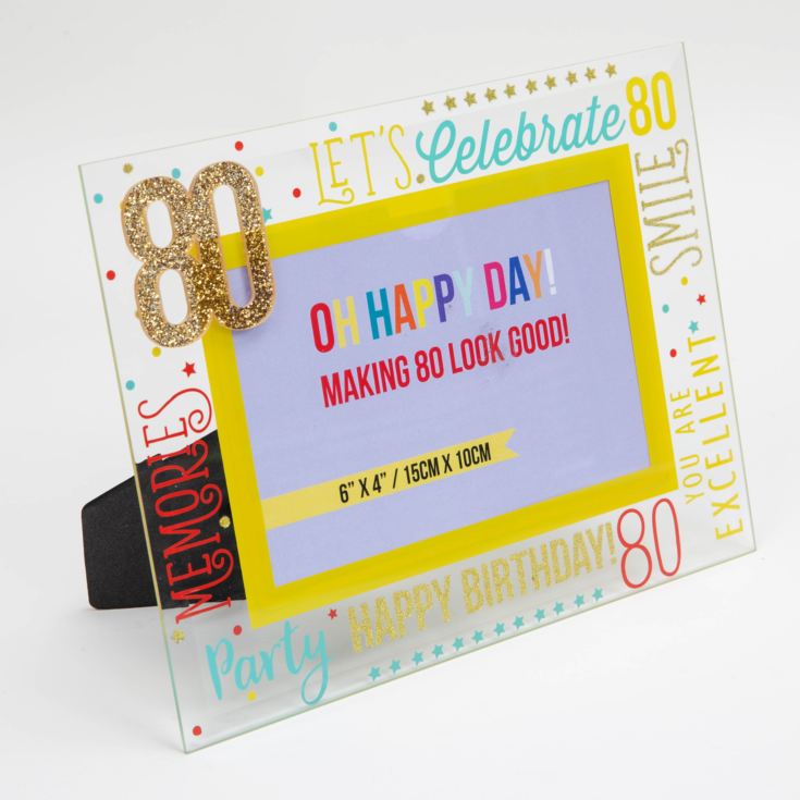6" x 4" - Oh Happy Day! Glass Photo Frame - 80 product image