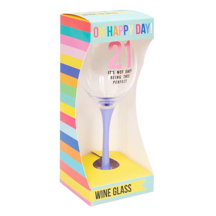 Oh Happy Day! Wine Glass 21 product image