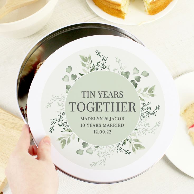 Personalised Botanical Cake Tin product image