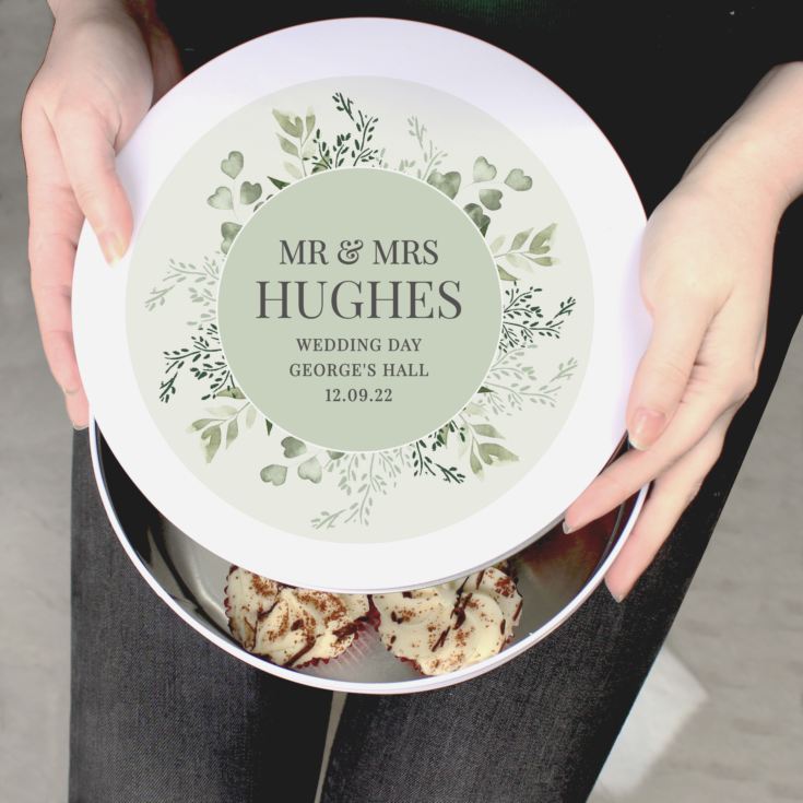 Personalised Botanical Cake Tin product image
