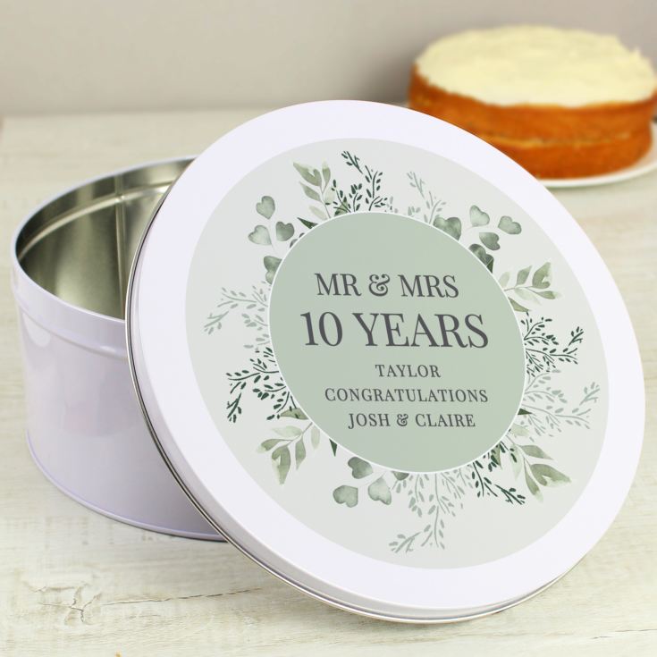 Personalised Botanical Cake Tin product image