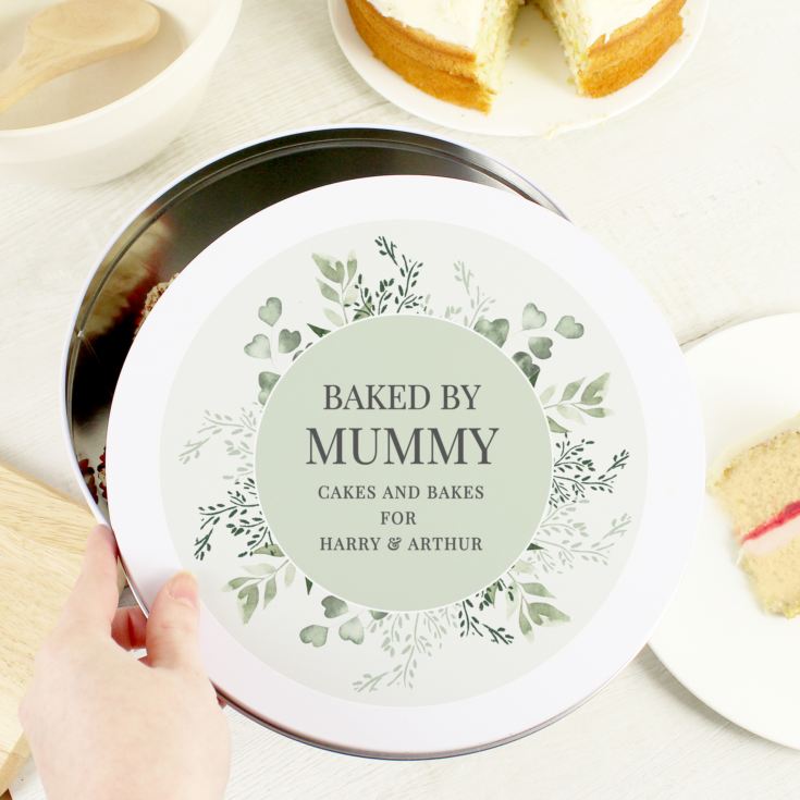 Personalised Botanical Cake Tin product image