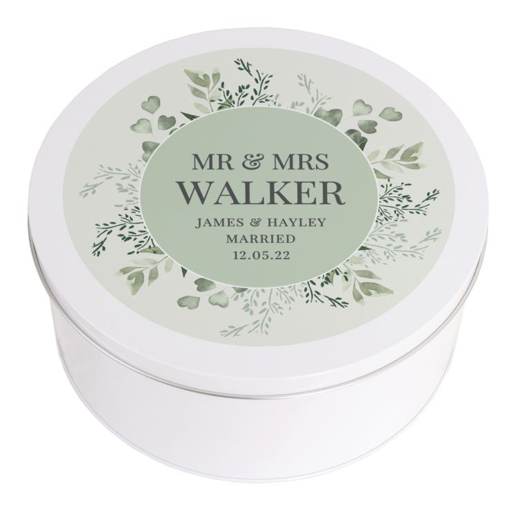 Personalised Botanical Cake Tin product image