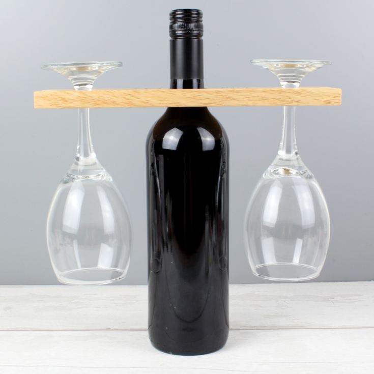 Personalised 'Year' Wine Glass & Bottle Holder product image