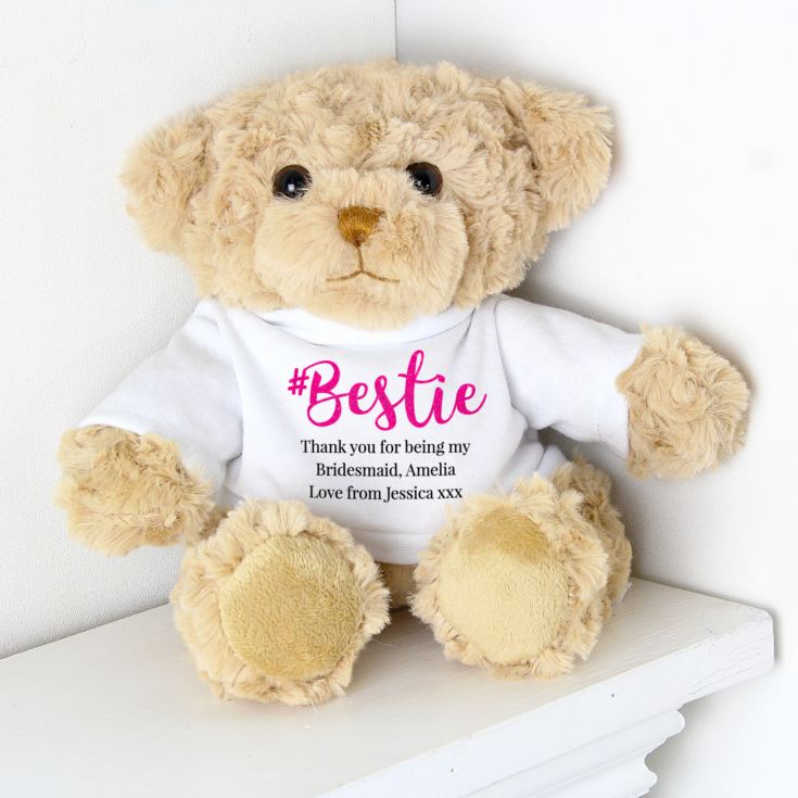 Personalised #Bestie Teddy Bear product image