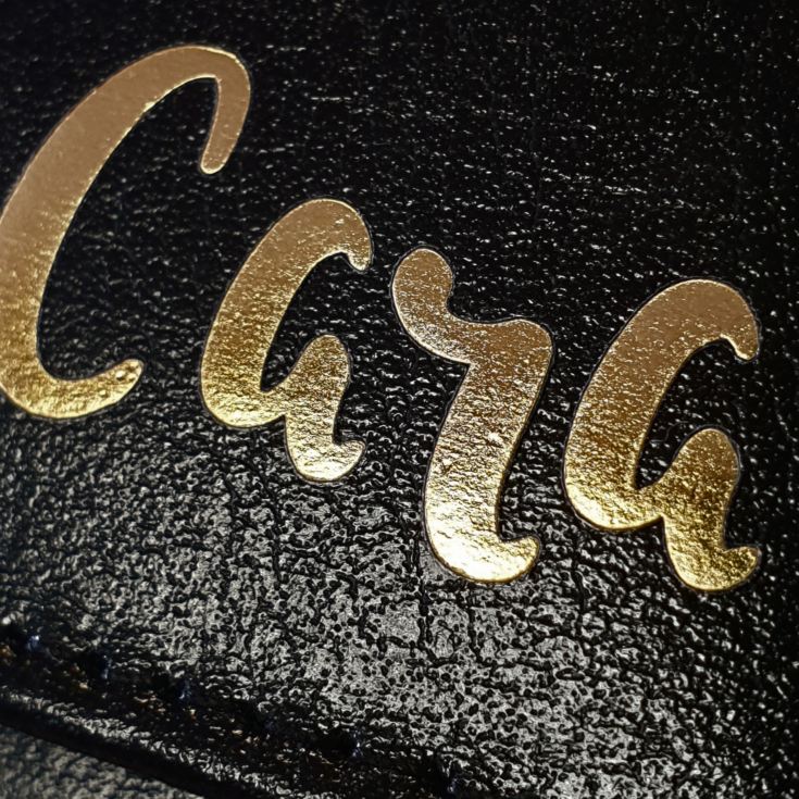 Personalised Gold Name Black Purse product image