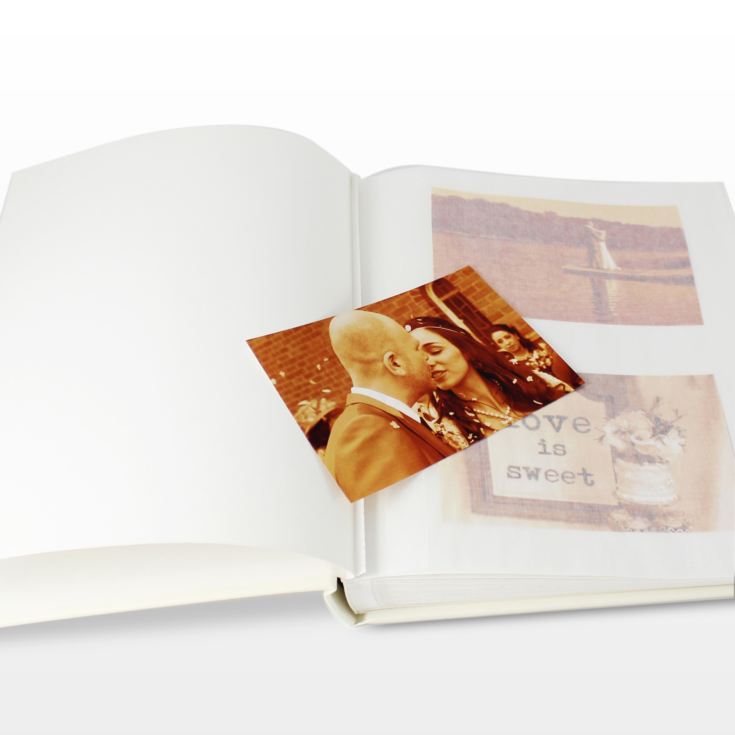 Personalised Gold Damask Heart Traditional Photo Album product image