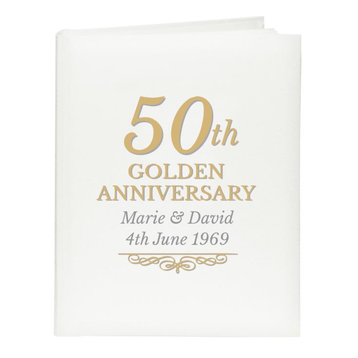 Personalised 50th Golden Anniversary Traditional Photo Album product image