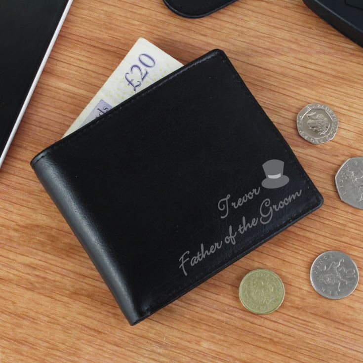 Personalised Top Hat Leather Wallet product image