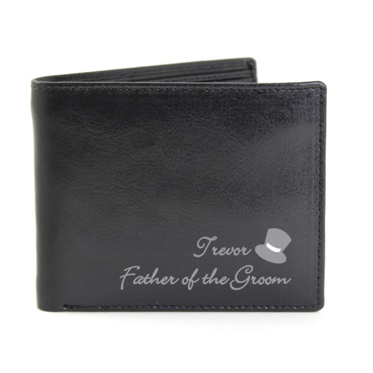 Personalised Top Hat Leather Wallet product image